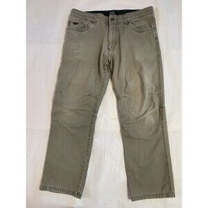 Kuhl Jeans Mens 38x30 Taupe Vintage Patina Dye Kanvus Outdoor Hiking